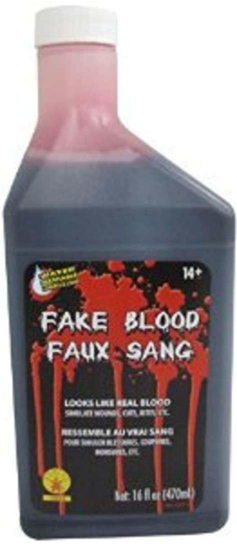 stain clothes with fake blood|washable non staining blood.